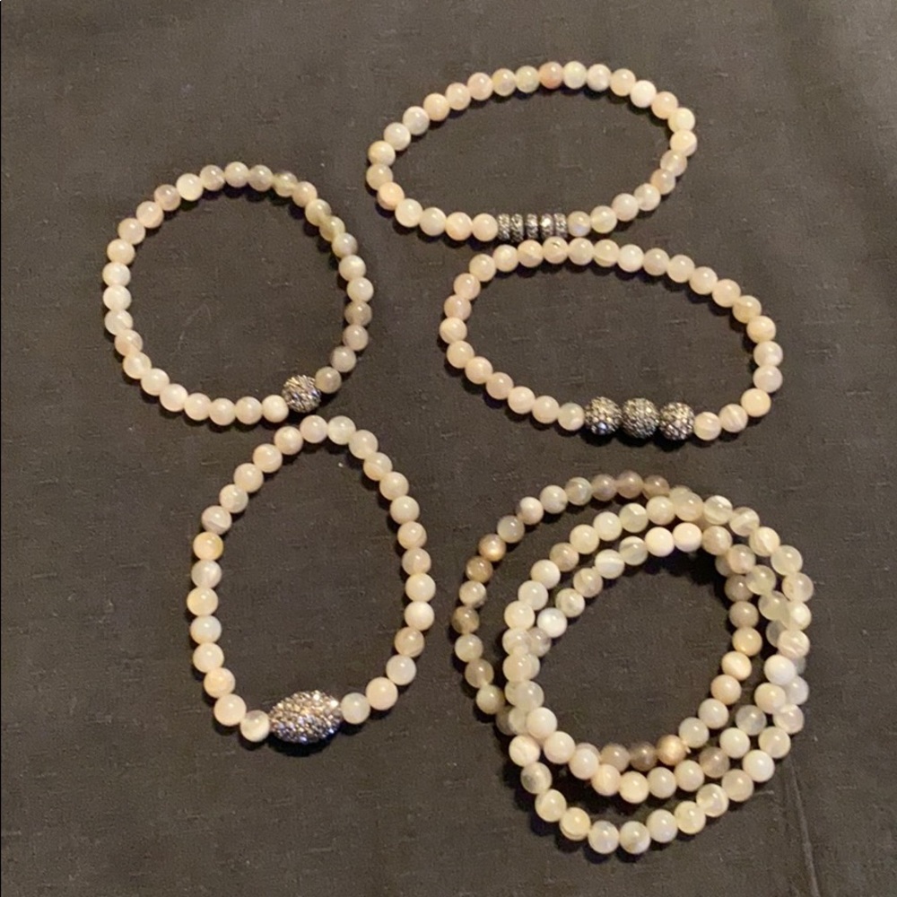 Seven in a set costume bracelets